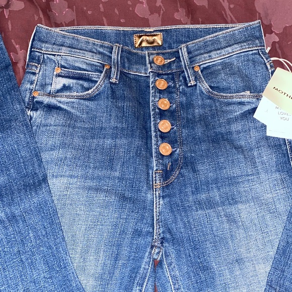 MOTHER JEANS Pixie Dazzler Ankle Fray - Beginner's Luck - Picture 4 of 9